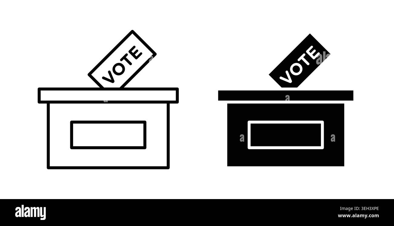 Voting icon symbol. Flat Vector illustration Stock Vector