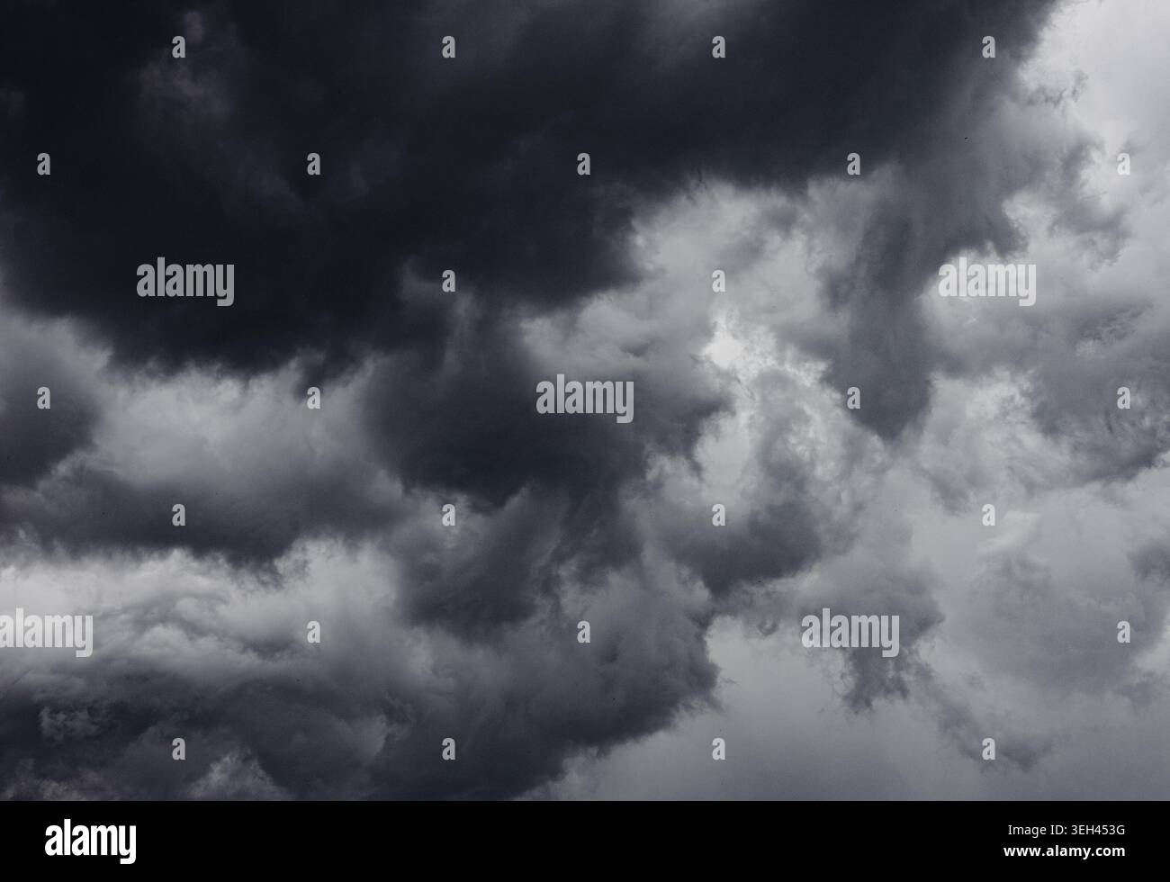 Dark stormy sky background and pattern Stock Photo