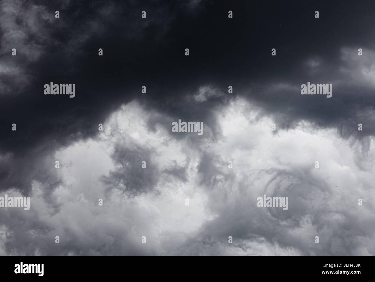 Dark stormy sky background and pattern Stock Photo