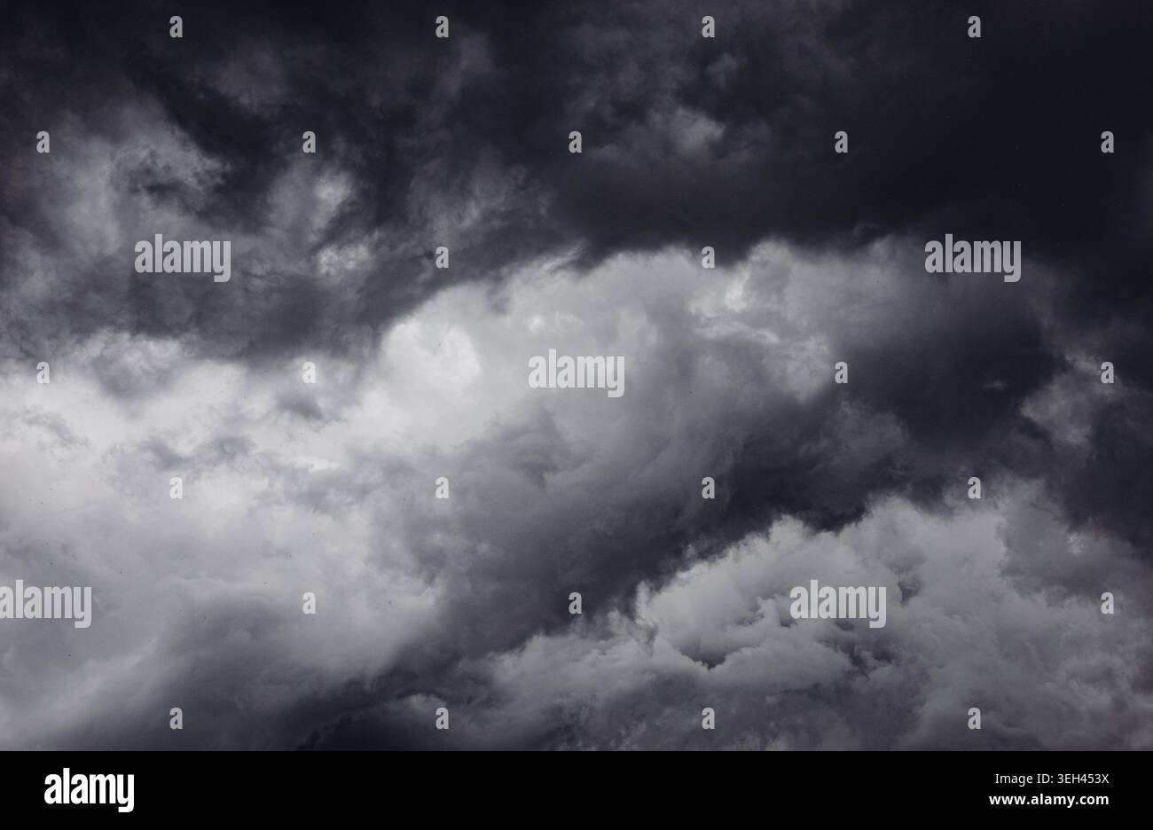 Dark stormy sky background and pattern Stock Photo