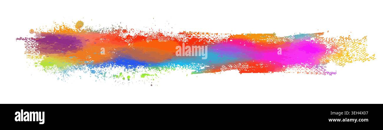 Colored blots. hand drawn. Not AI, Vector Stock Vector