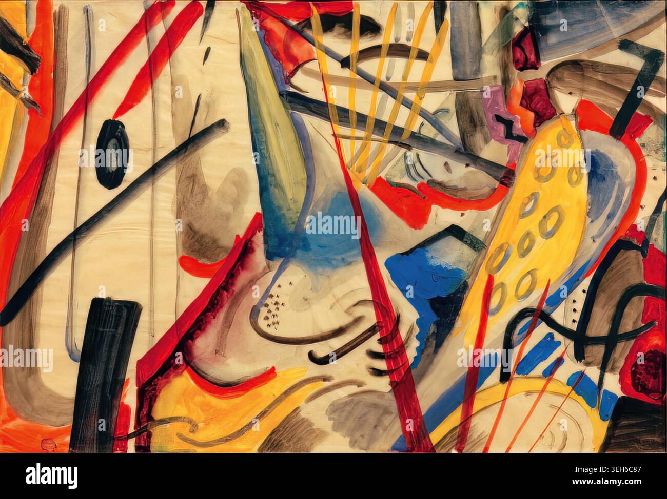 Color Composition II, c. 1911 by August Macke Stock Vector