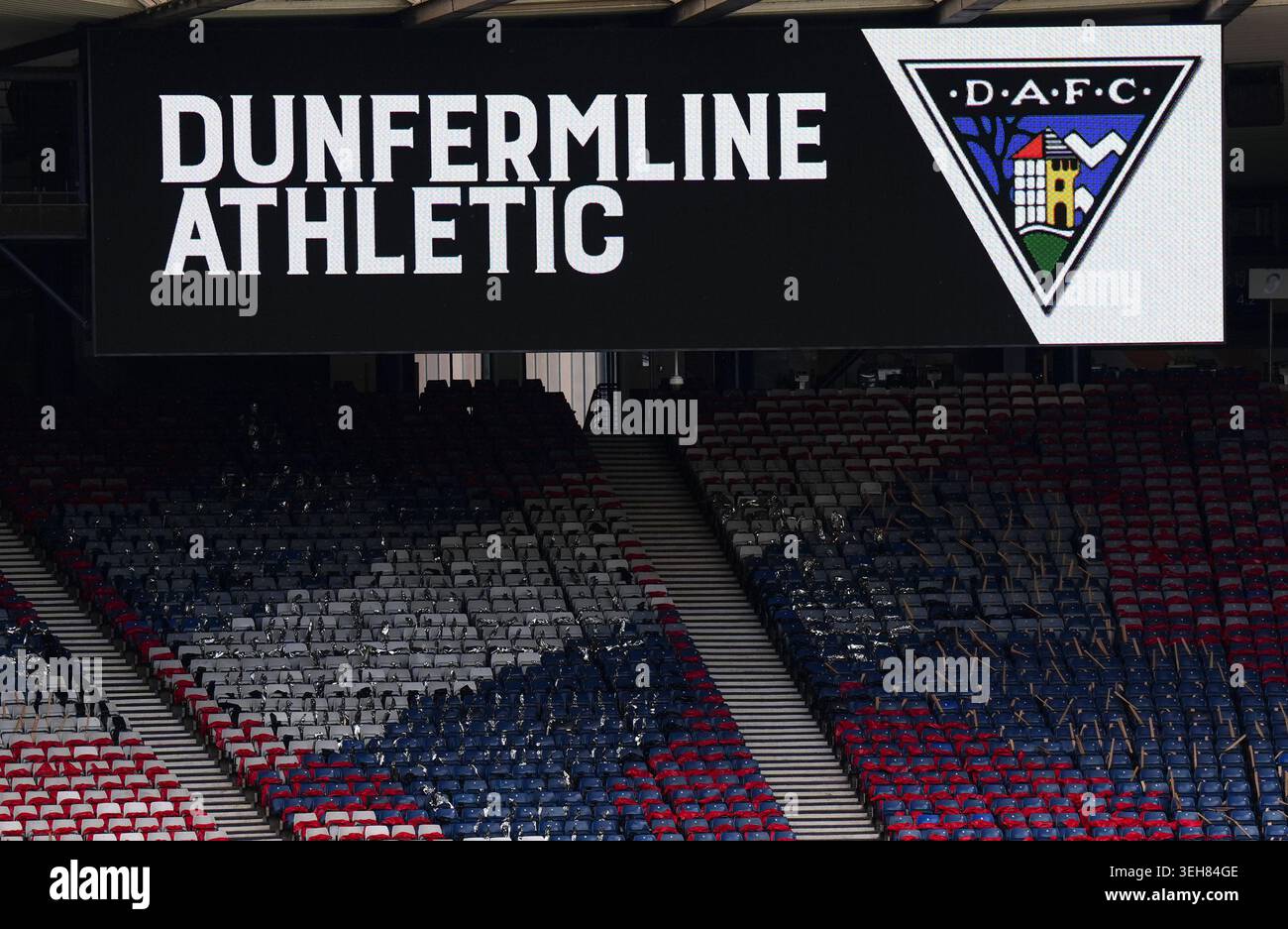 A Dunfermline Athletic hoarding ahead of the Scottish Gas Men's ...