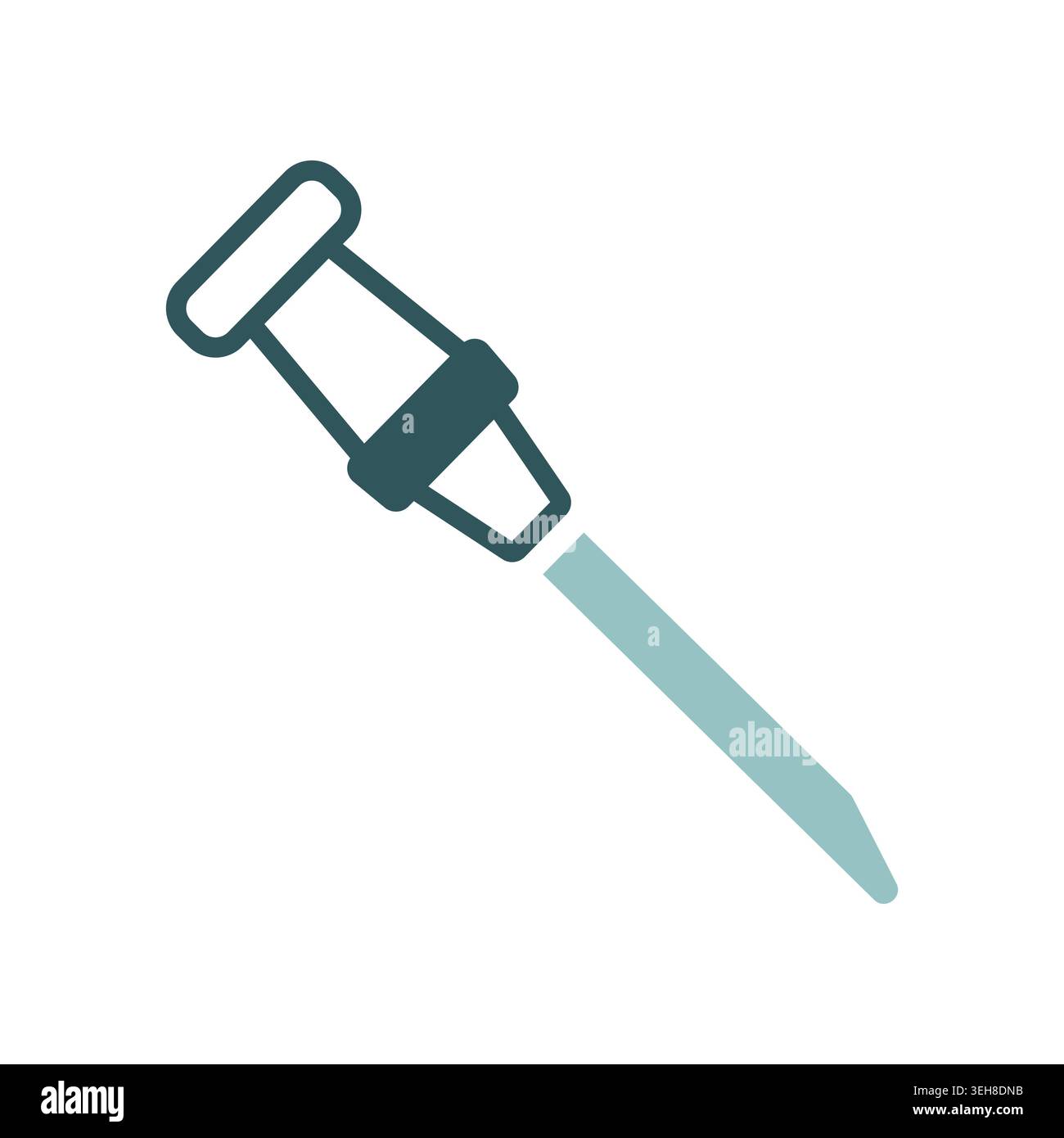 Catheter vector isolated icon. Medicine and healthcare, medical support sign. Graph symbol for medical web site and apps design, logo, app, UI Stock Vector