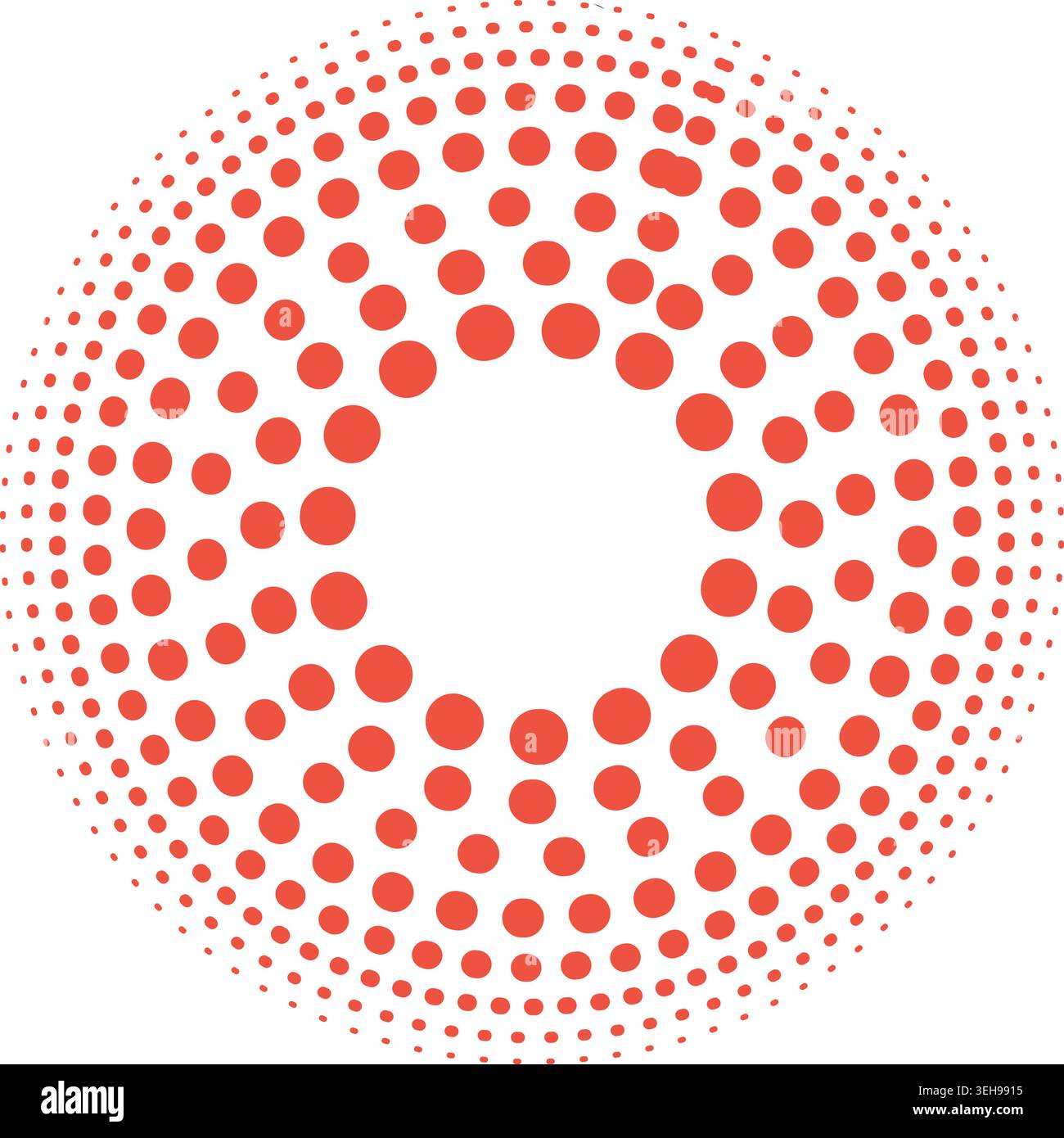 Simple circular circle layers design Stock Vector