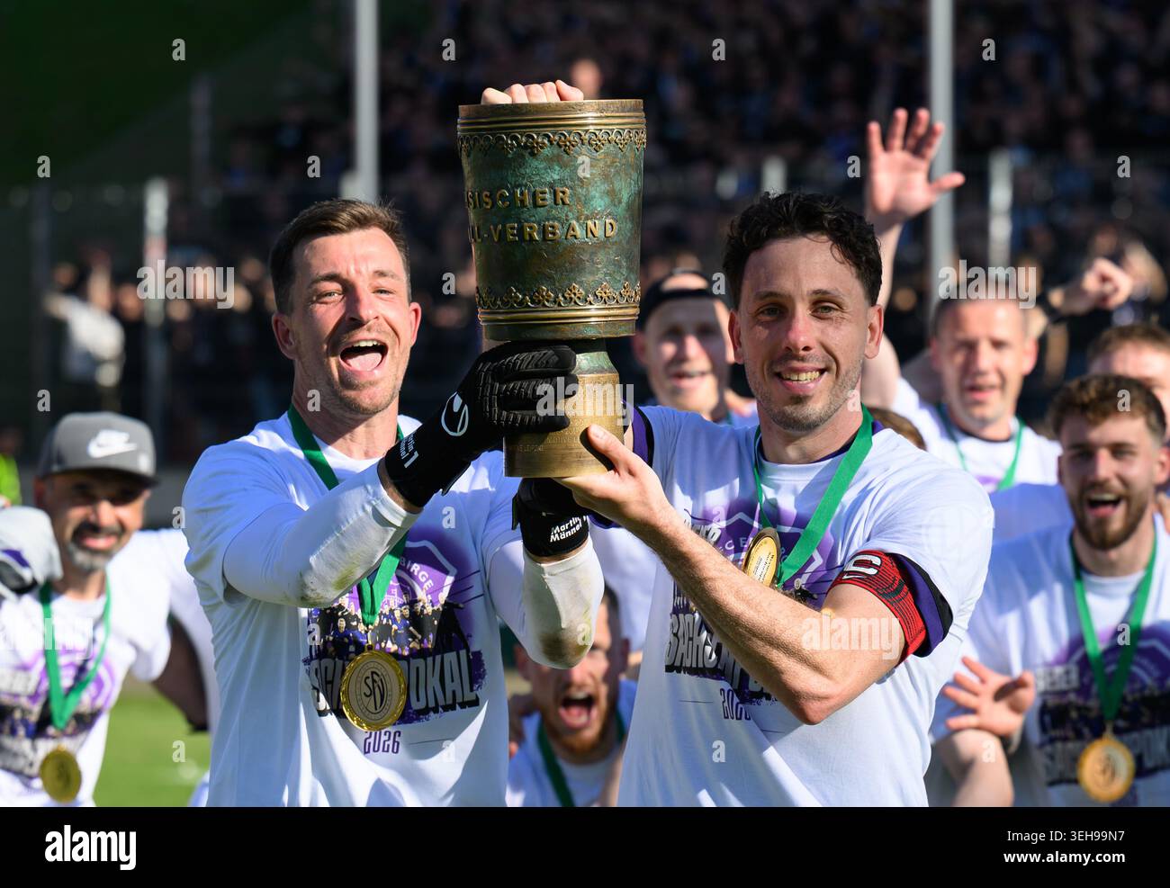 Zwickau, Germany. 23rd May, 2026. Soccer, men: Saxony Cup, FSV Zwickau ...