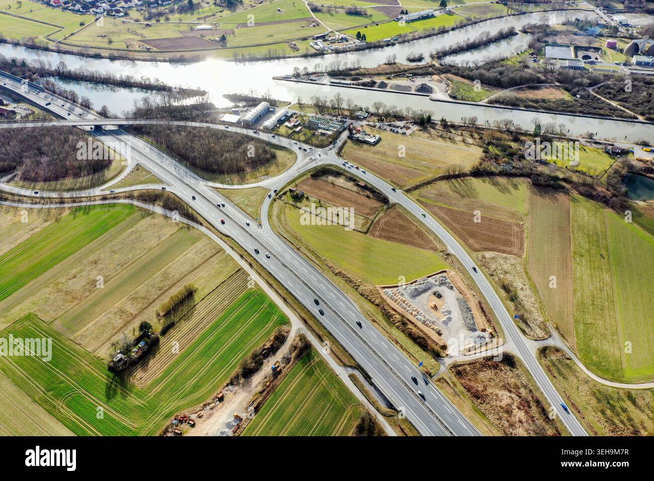 Autobahn germany aerial hi-res stock photography and images - Alamy