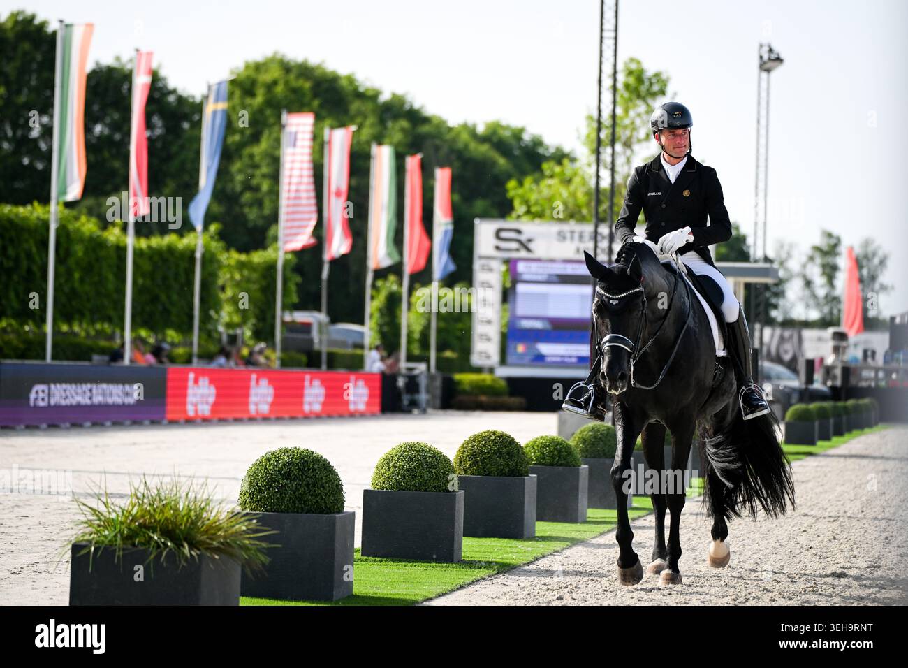 Justin Rider Do Belgian rider Justin Verboomen and his horse Zonik Plus pictured after ...