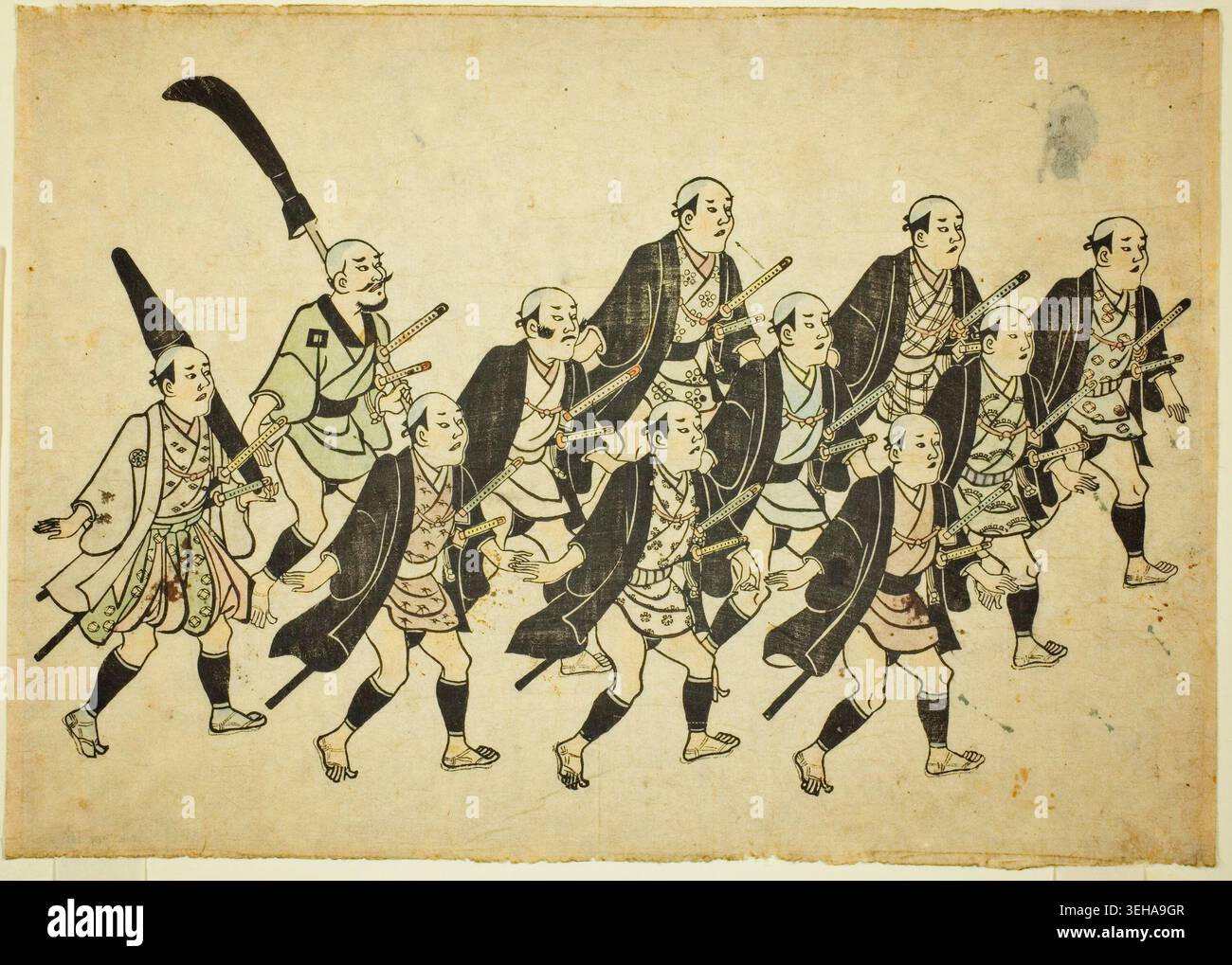 Daimyo Example Procession of a Daimyo by Hishikawa Moronobu, c. 1681/84, depicting a ...