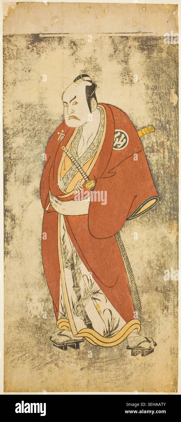Red Robe Actor The Actor Nakamura Sukegoro II as Kaminari Shokuro by Katsukawa Shunsho ...