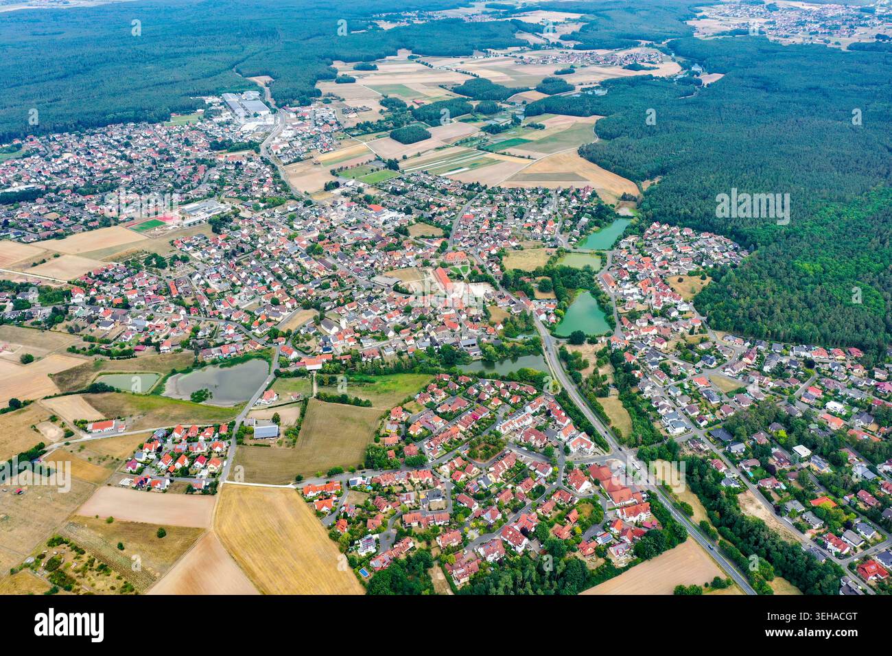 Small village germany aerial hi-res stock photography and images