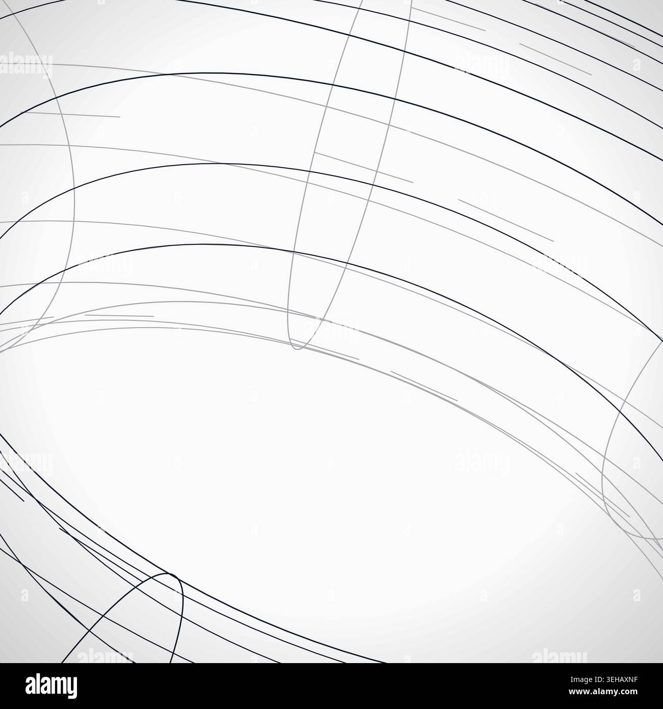 Modern technology-inspired 3D wire torus with layered lines and connection points Stock Vector