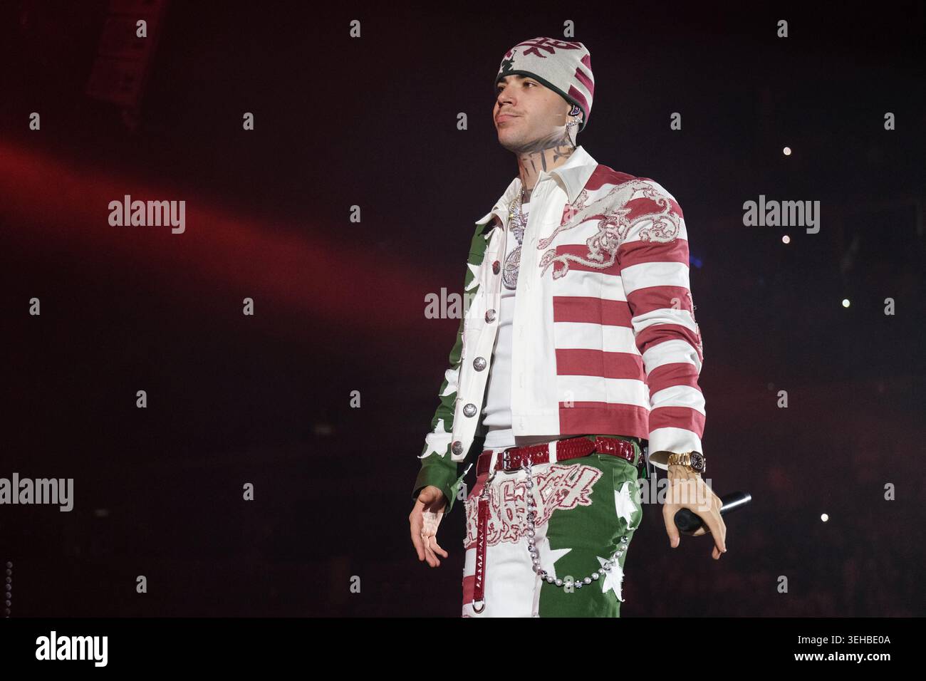Turin, Italy. 23rd May, 2026. Italian rapper Andrea Arrigoni, aka Shiva ...