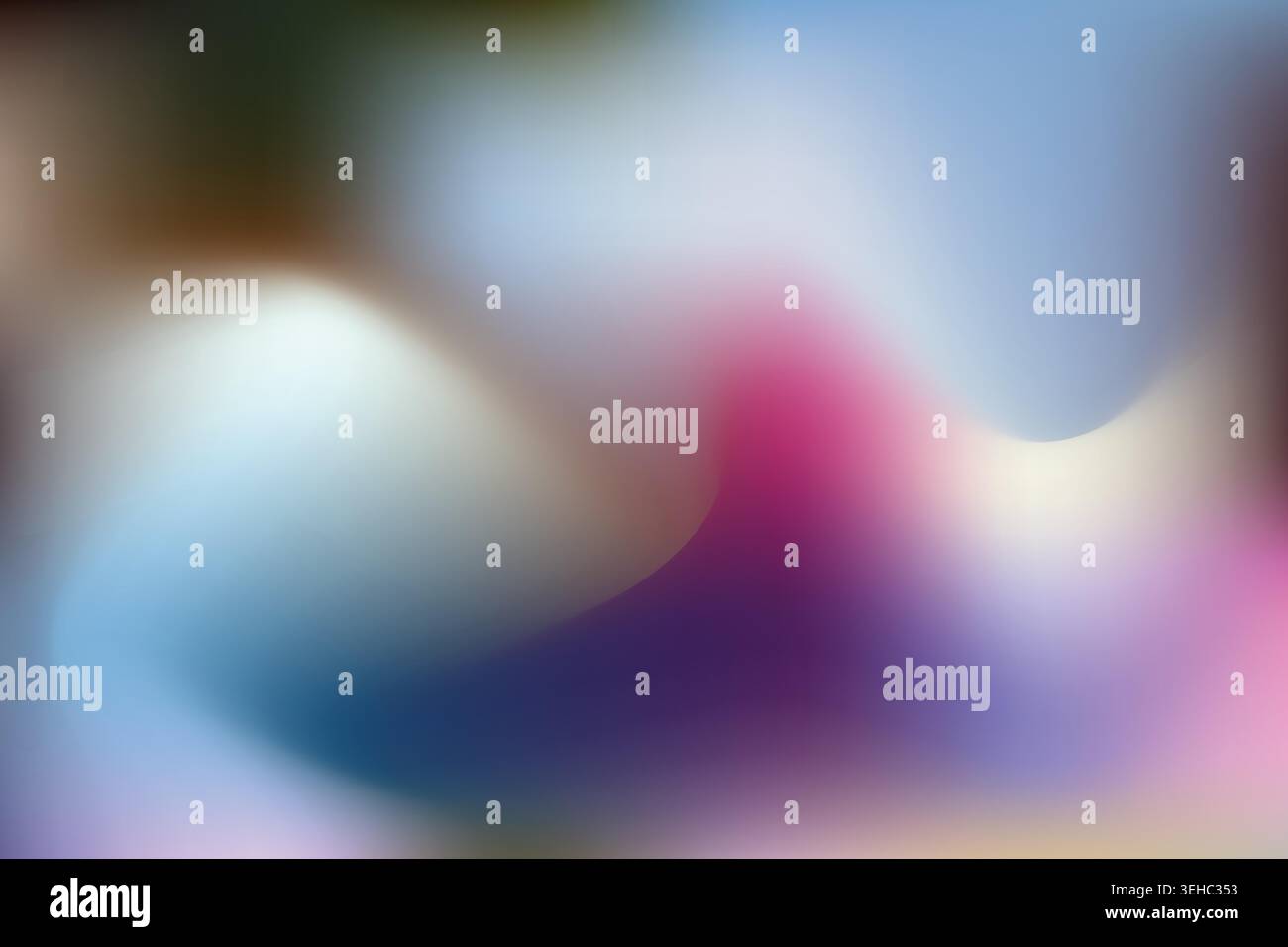 Dreamy Pastel Fluid Mesh Gradient Abstract Background Stock Vector