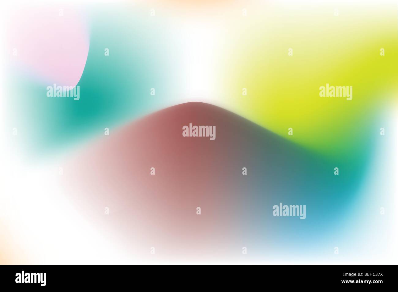 Vibrant Multicolor Abstract Blurred Mesh Gradient Stock Vector