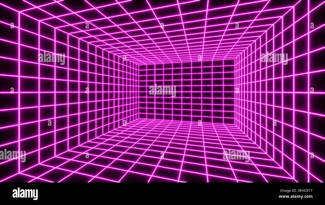 Retro synthwave grid glow background hi-res stock photography and ...