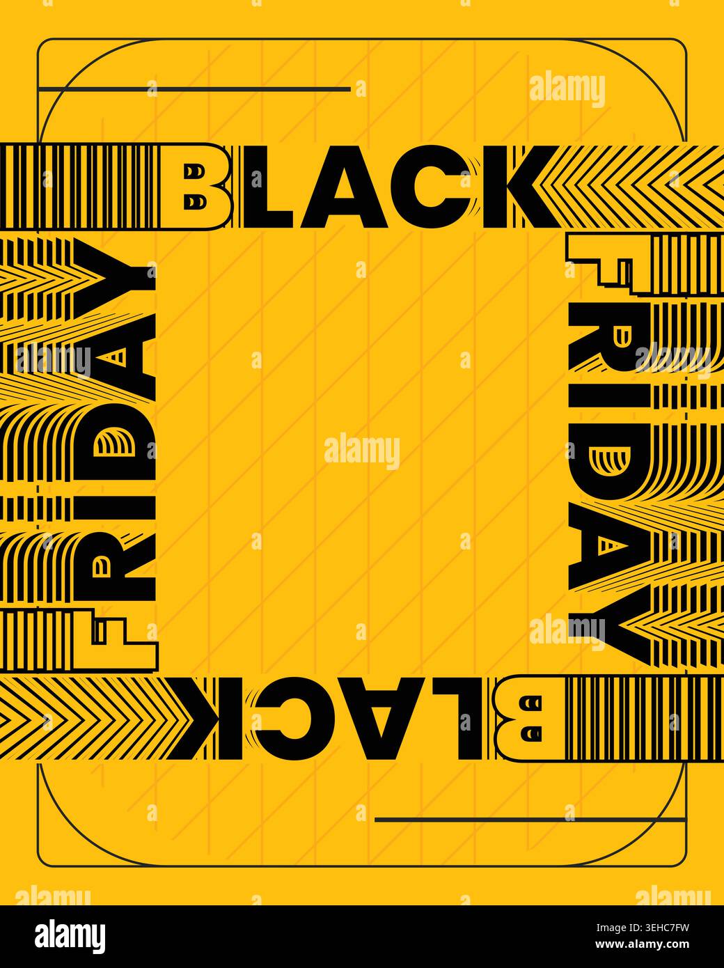 Dynamic Black Friday Poster Target Art Illustration Stock Vector