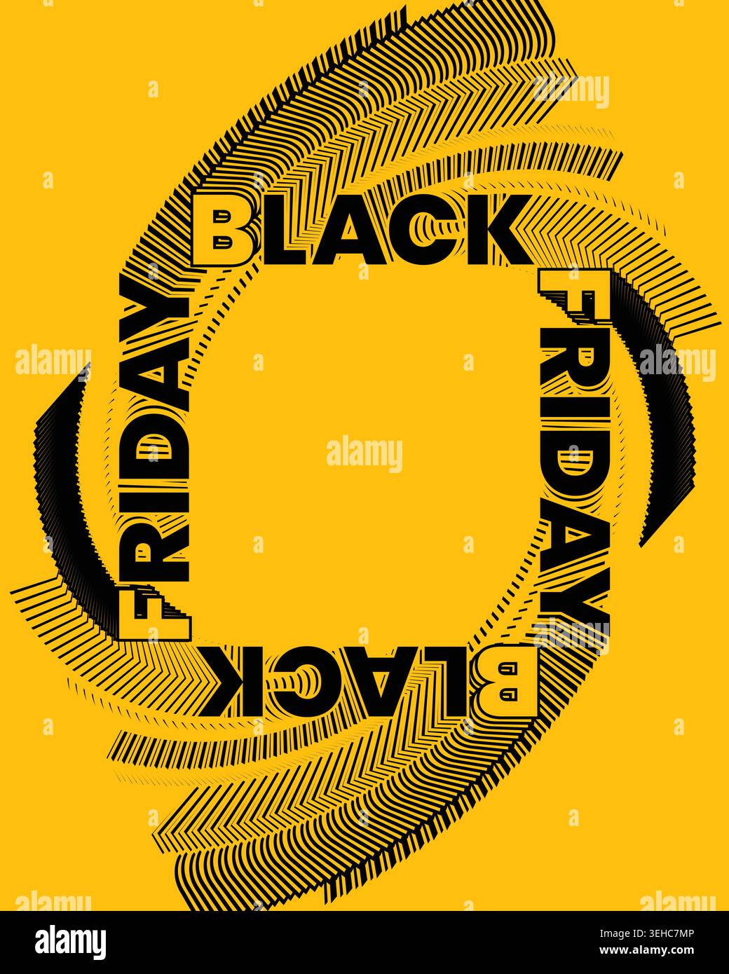 Stylish Black Friday Poster Creative Target Design Stock Vector