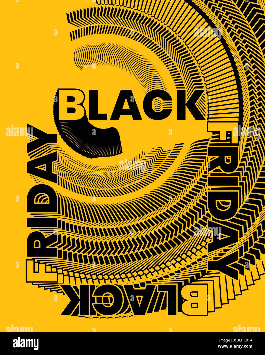 Creative Black Friday Poster Pattern Background Style Stock Vector