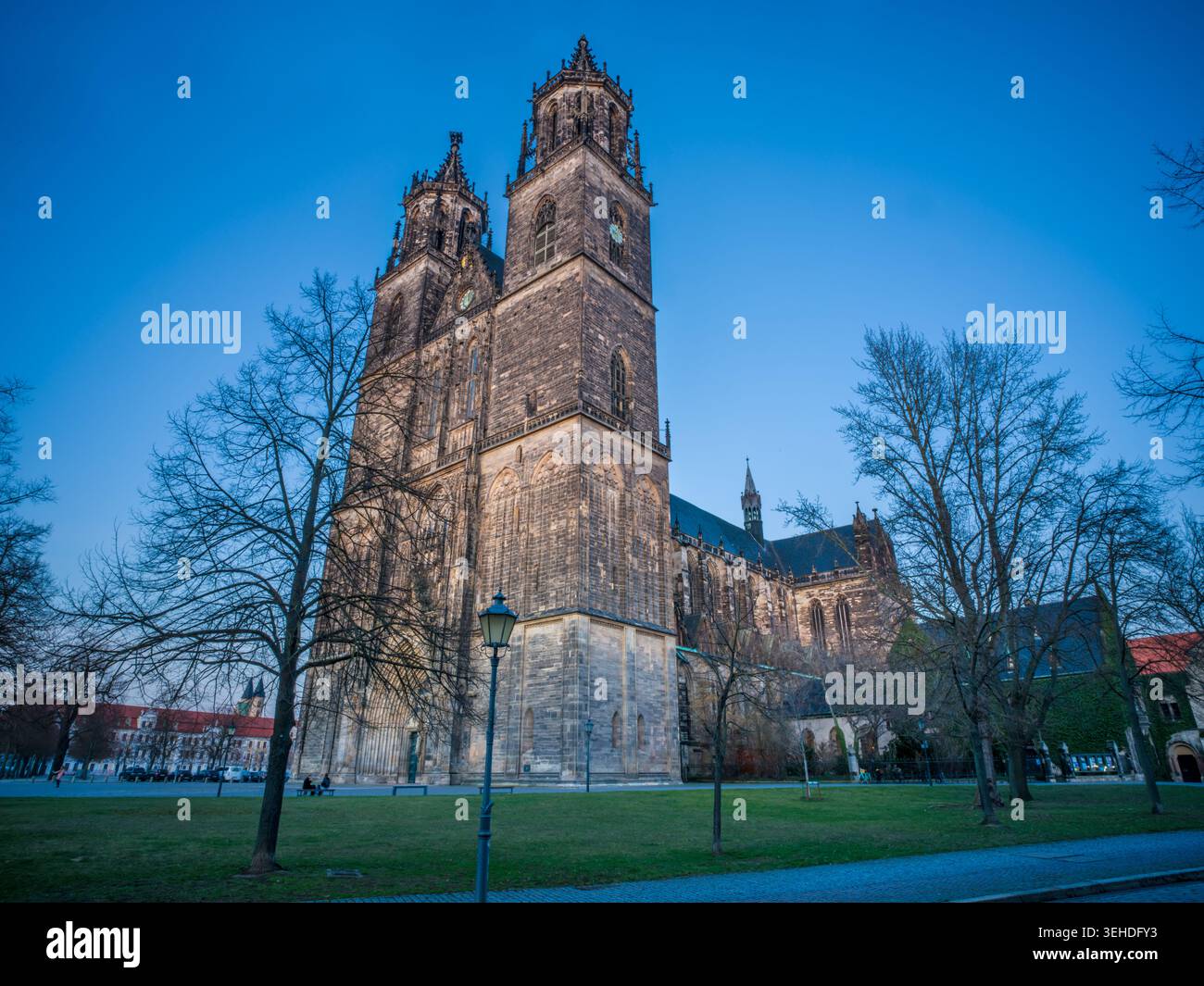Magdeburg Cathedral, Magdeburg, Saxony-Anhalt, Eastern Germany, Central Germany, Germany, Europe Stock Photo