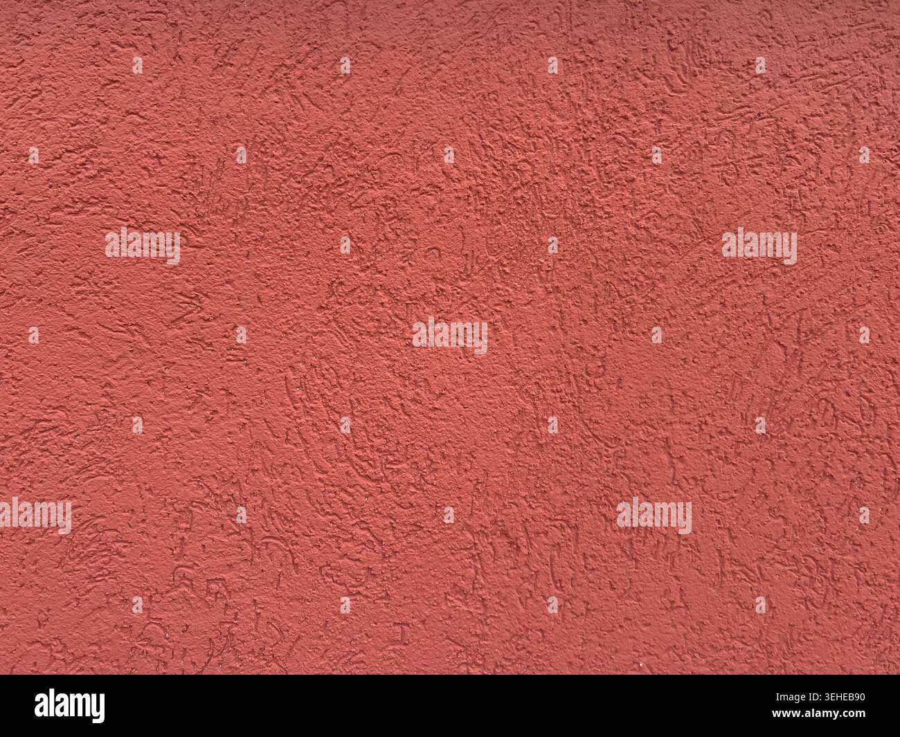 Red Stucco Wall Texture Full Frame Background Stock Photo