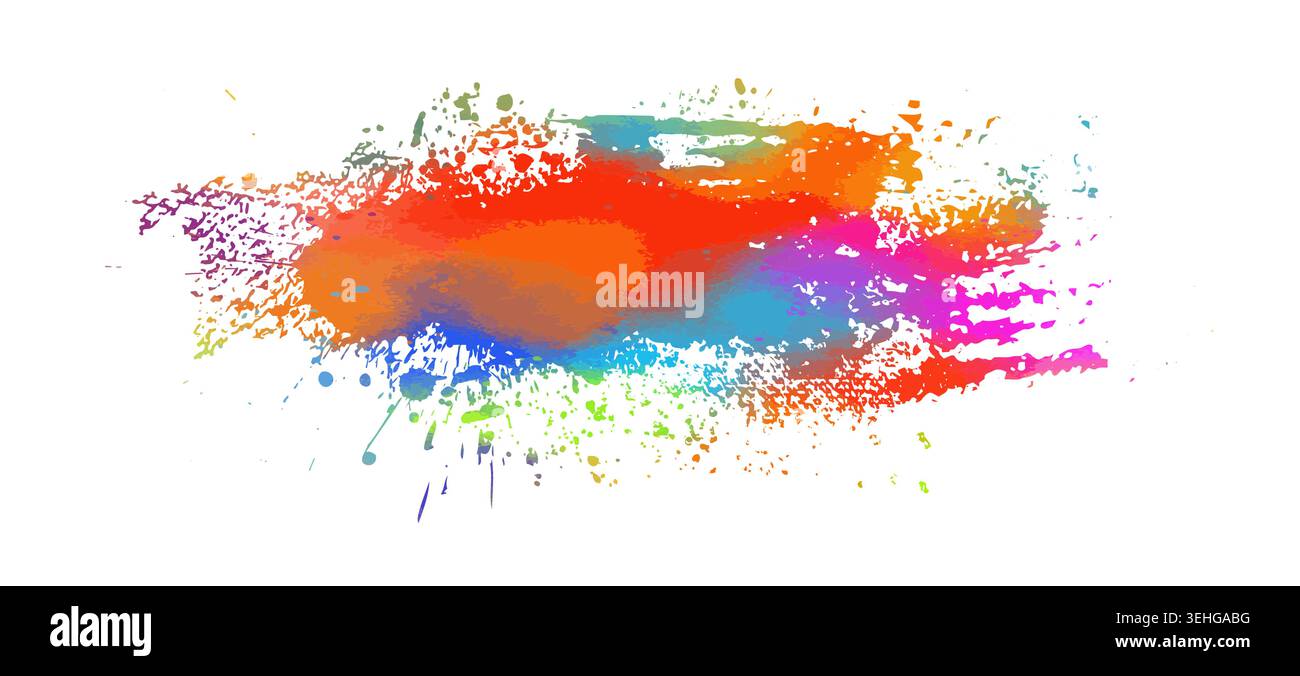 Colored blots. hand drawn. Not AI, Vector Stock Vector