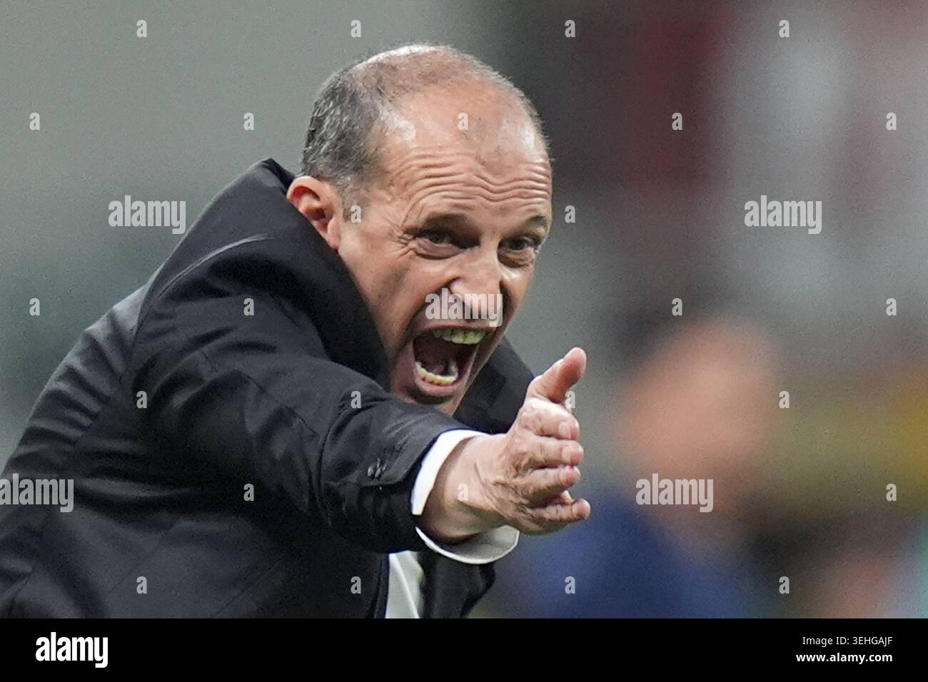 AC Milan’s head coach Massimiliano Allegri during the Serie A soccer ...