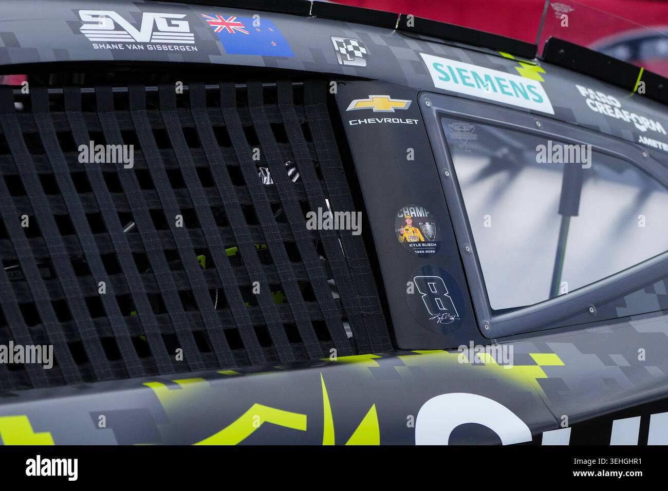 Decals are displayed on Shane Van Gisbergen's car in honor of late ...