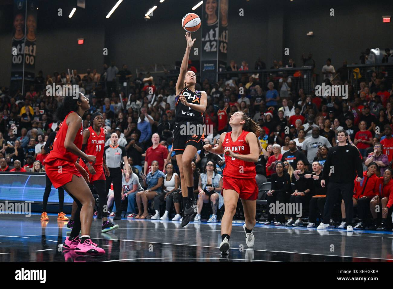 COLLEGE PARK, GA - MAY 24: Phoenix forward Noemie Brochant (1) drives ...