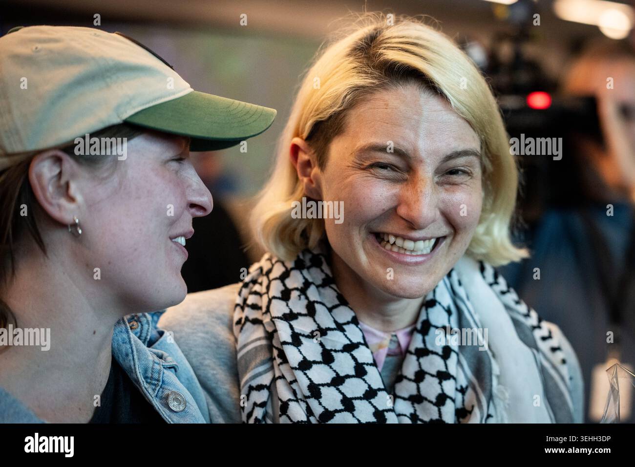 Mary Grace Mathisen, member of the Gaza flotilla reunites with friends ...