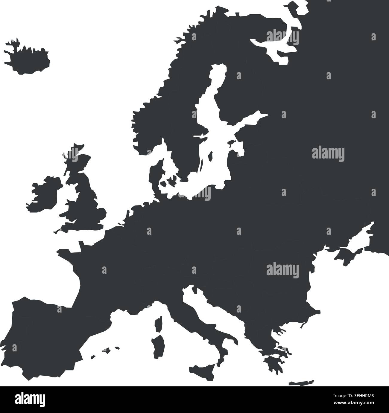 European Map Vector File Europe Map Silhouette Vector illustration. Vector illustration Stock ...