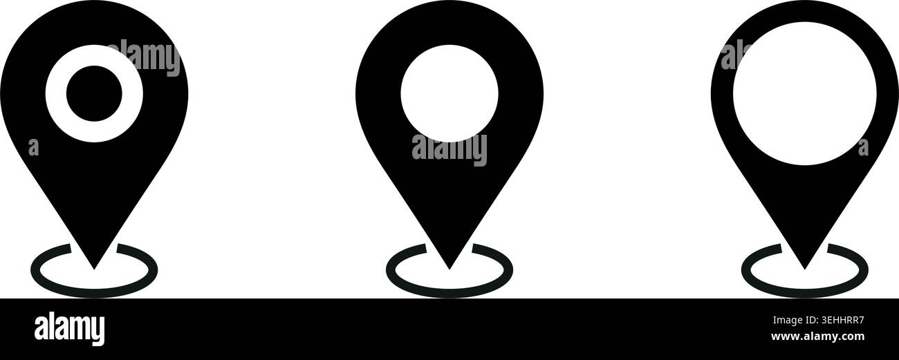 Maps pin. Location map icon. Vector Stock Vector