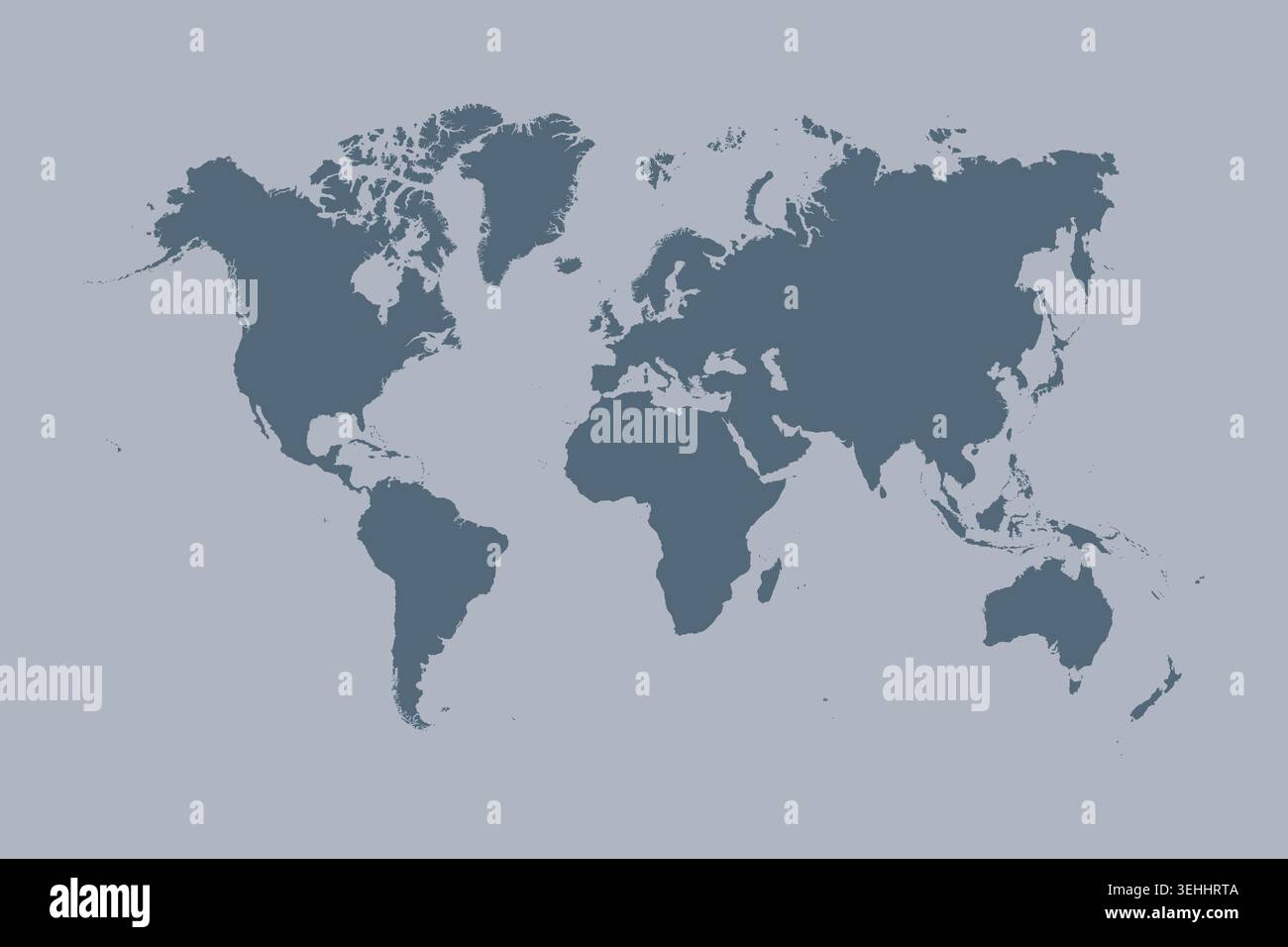 World map on transparent background. Stock Vector