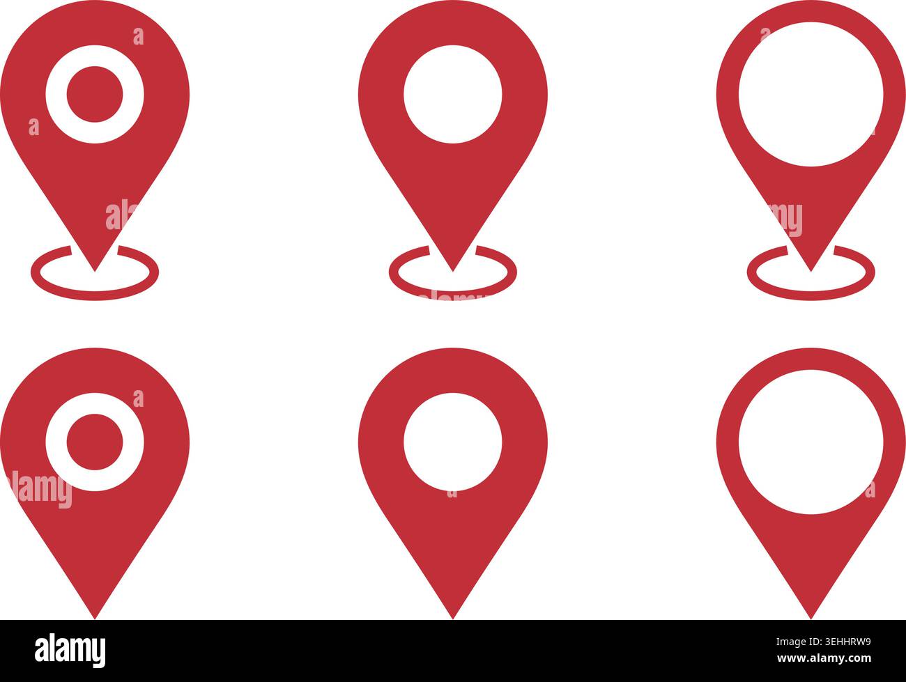 Maps pin. Location map icon. Vector Stock Vector