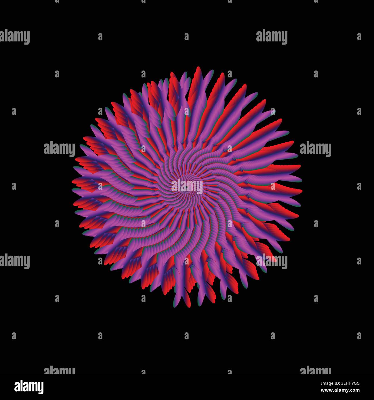 Colorful abstract fireworks explosion in dark Stock Vector
