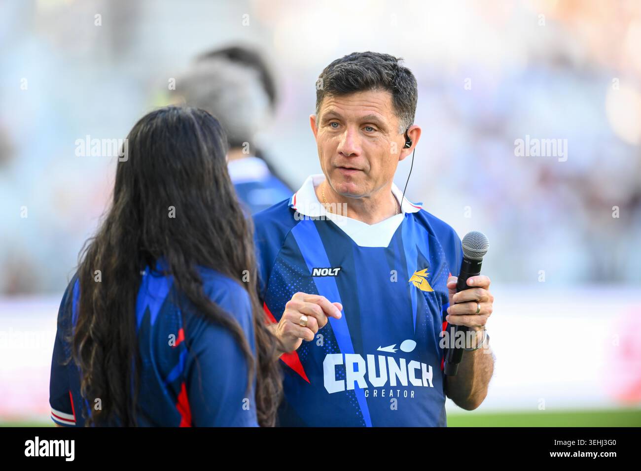 Speaker Eric Dagrant during the Crunch Creator 2026 match betweeen ...