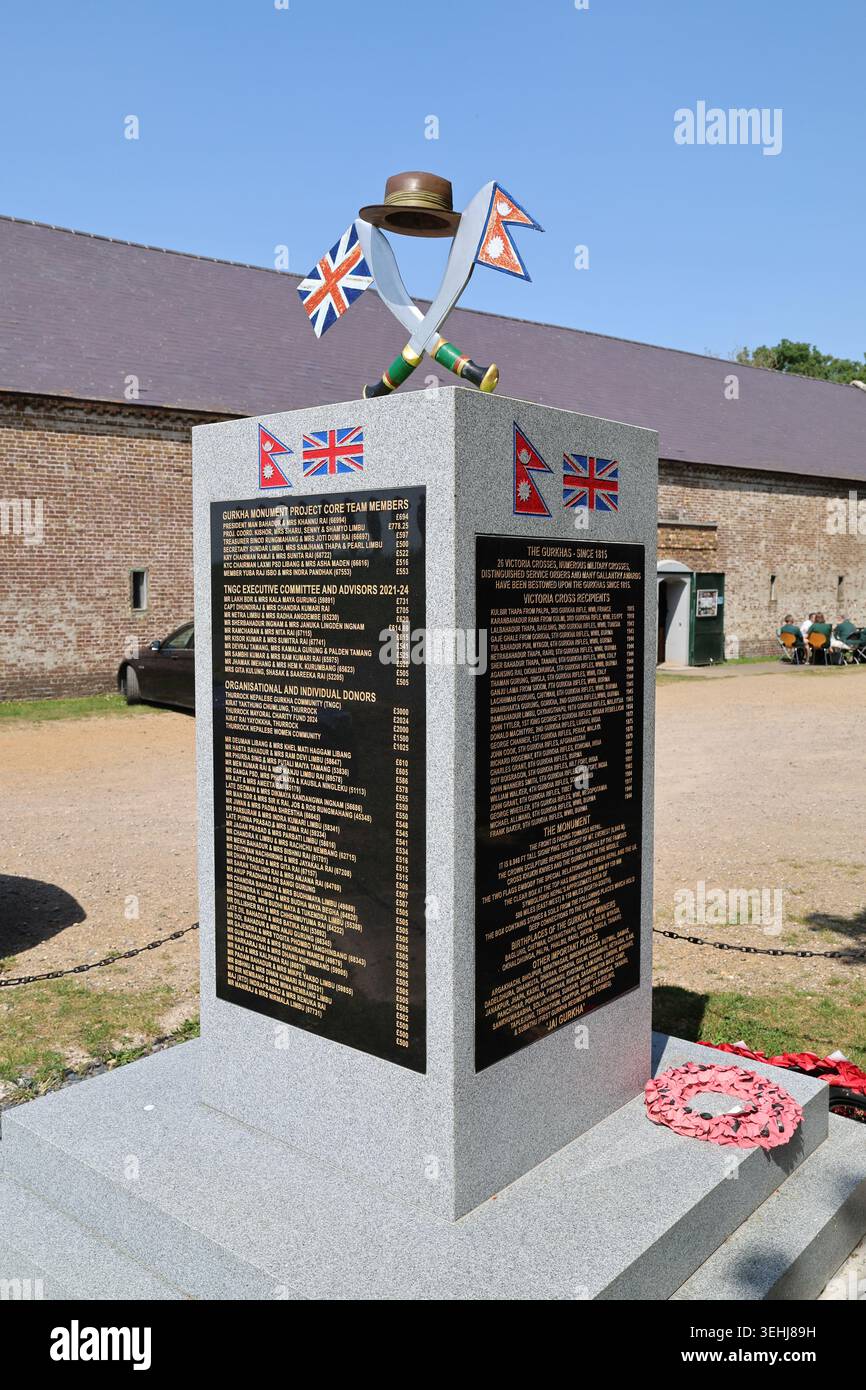Perfleet Gurkha War Memorial at the Purfleet Heritage & Military Centre in ...