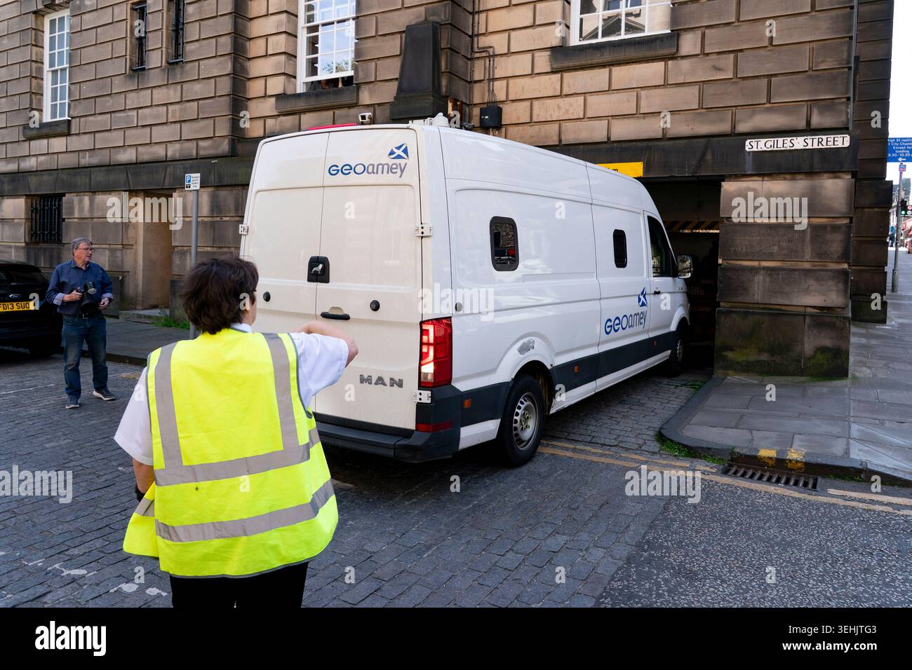 Edinburgh, Scotland, UK. 25th May 2026. Peter Murrell is driven away in ...