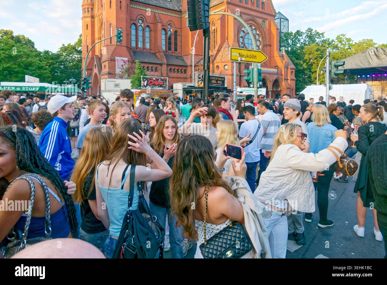 Karneval der Kulturen 2026, Event, Strassenfest Blücherplatz , Multikulti, Berlin-Kreuzberg, Stock Photo