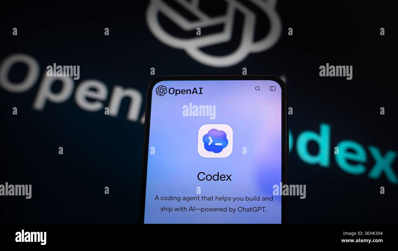 OpenAI Codex Coding Agent Stock Photo