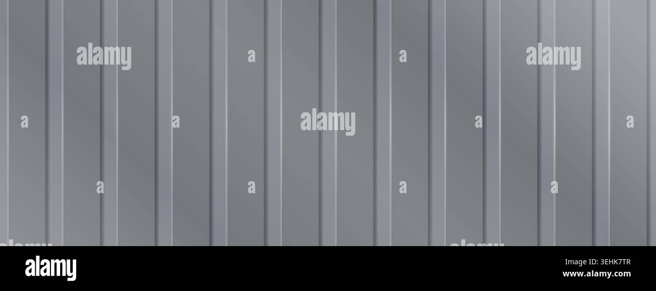Abstract background with vertical stripes and seamless steel surface effect Stock Vector