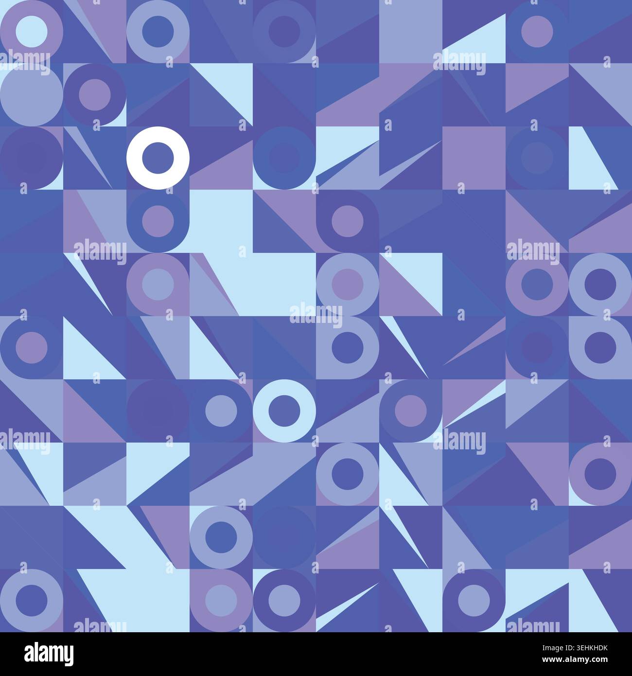 Abstract Circle Triangle Square Pattern Artwork Stock Vector