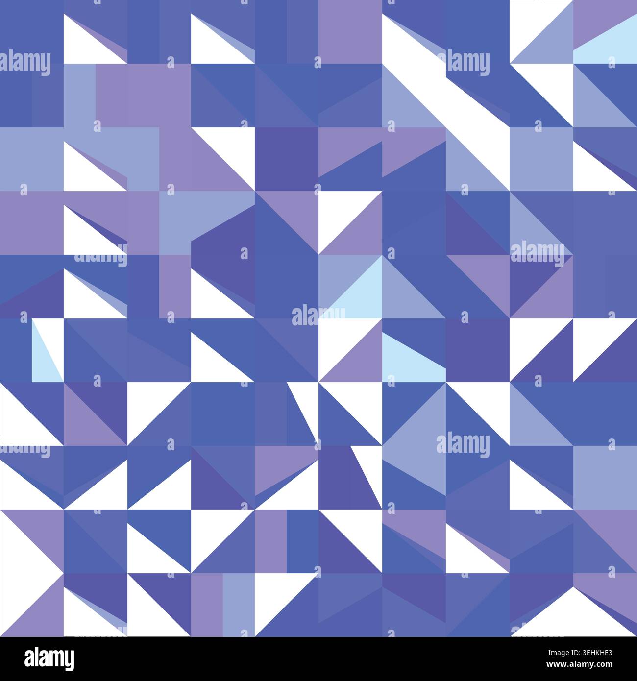Creative Mosaic Shape Pattern Graphic Art Stock Vector