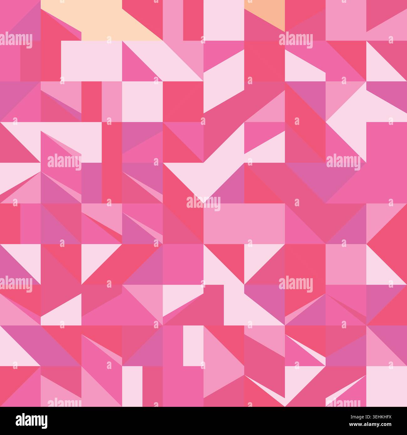 Modern Pink Red Shape Mosaic Background Stock Vector