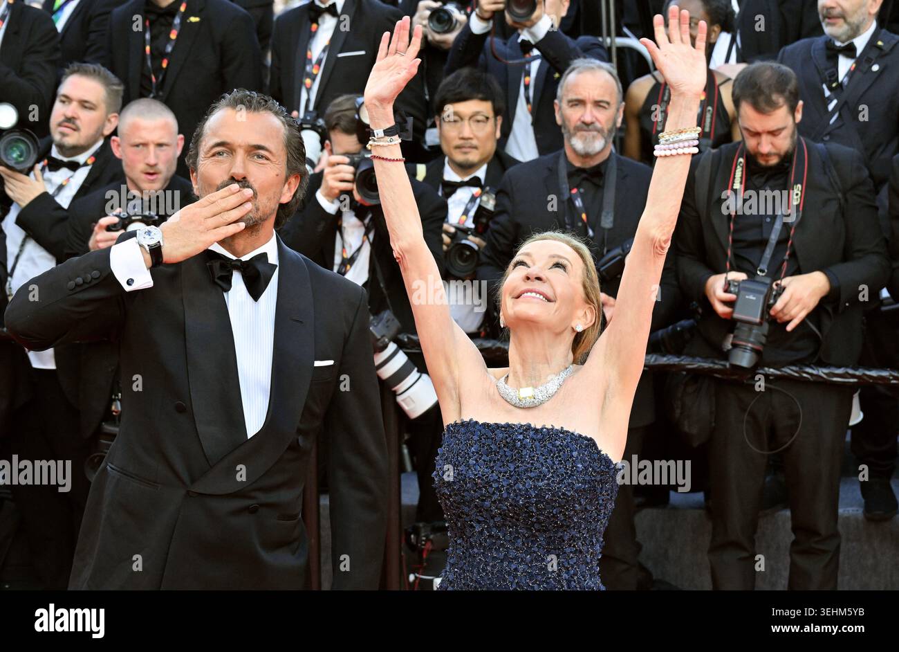 Chopard Vice President and Chief Designer Caroline Scheufele (right ...