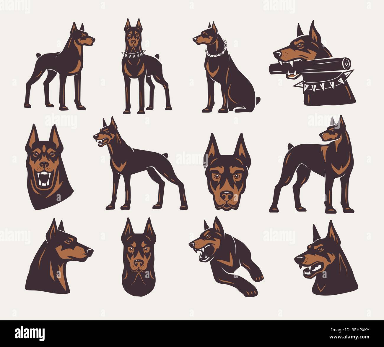 Angry dog teeth Stock Vector Images - Alamy
