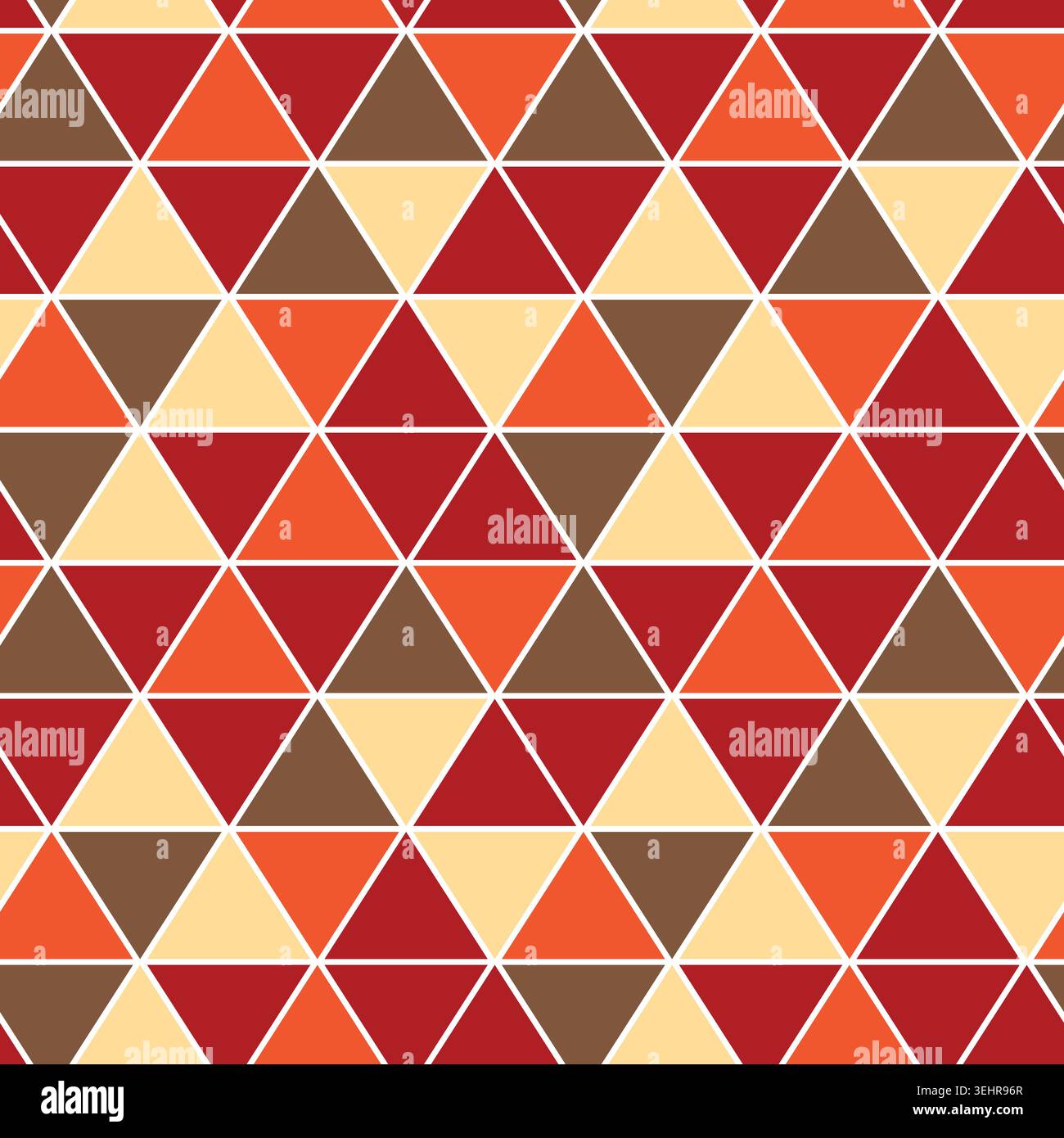 Seamless pattern with triangle decoranive art print. Polygonal rainbow mosaic background. Abstract vector illustration. Triangular graphic Simple Stock Vector