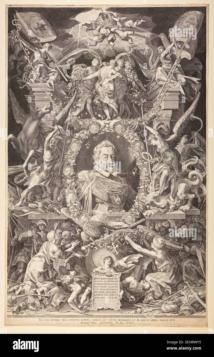 Emperor Matthias by Aegidius Sadeler II, 1614, depicting the Holy Roman ...