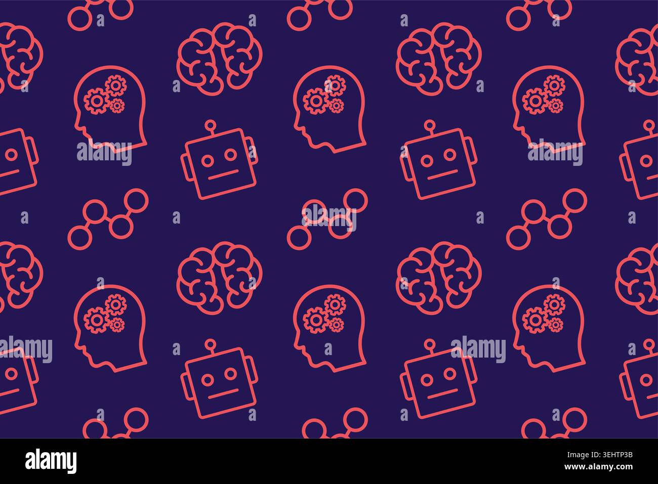 ai pattern seamless background Stock Vector