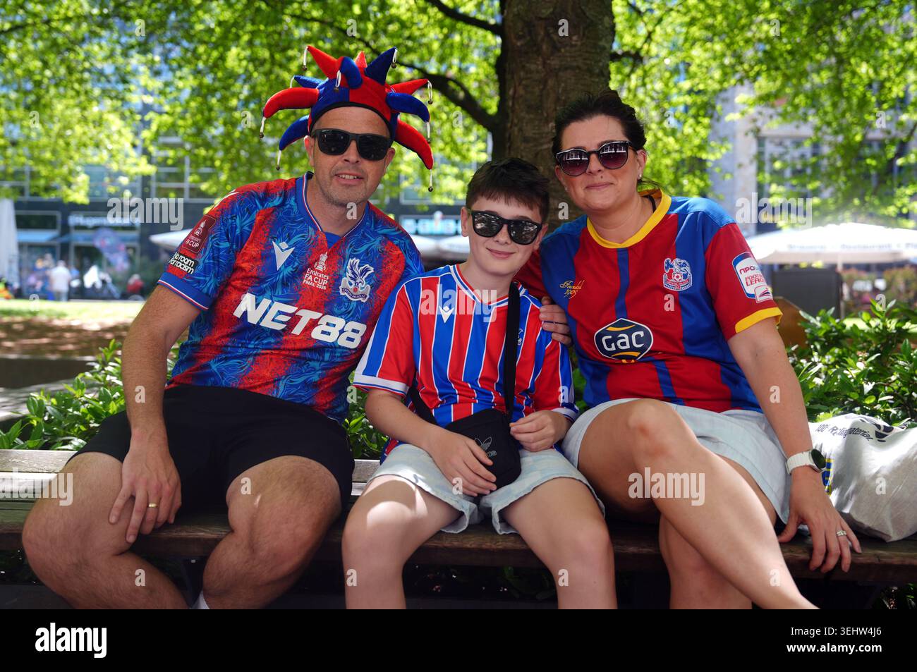 Crystal Palace fans in Leipzig, ahead of the UEFA Conference League ...
